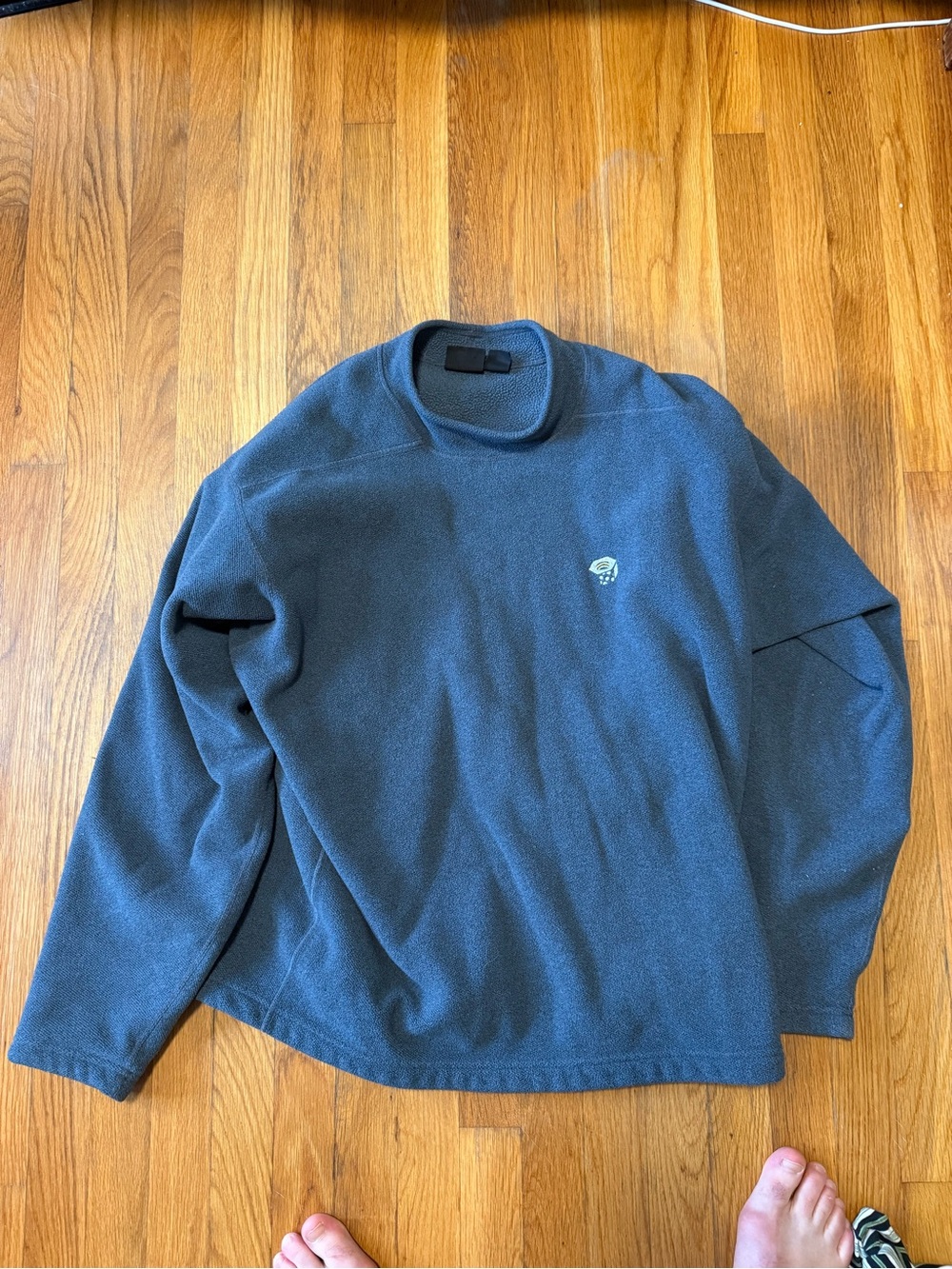 Men's Dark Gray Pullover Sweater with Subtle Logo